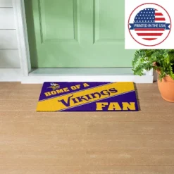 Evergreen Minnesota Vikings Looped PVC Trapper Indoor Outdoor Doormat 1'4"x2'4" Multicolored -Home Decoration Sale GUEST 8c438a61 19ef 4d4d 84bc a1f3236d1713