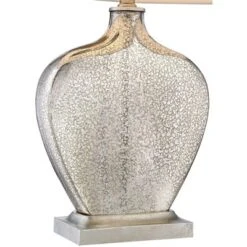 360 Lighting Axel Modern Table Lamps 25" High Set Of 2 Mercury Glass With Dimmers White Fabric Drum Shade For Bedroom Living Room Bedside Nightstand -Home Decoration Sale GUEST 8e30a991 9be1 437c b947 8974d87e55ca