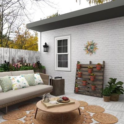 Metal Sun And Moon Indoor Outdoor Iron Wall Decor With Abstract Patterns - Olivia & May 20 Metal Sun And Moon Indoor Outdoor Iron Wall Decor With Abstract Patterns - Olivia & May - Image 20