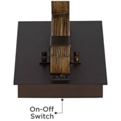 Franklin Iron Works Tribeca Rustic Farmhouse Table Lamp 25" High Metal With USB Charging Port Light Mica Drum Shade For Bedroom Living Room Bedside -Home Decoration Sale GUEST 905ed3a0 7869 4b80 83fe 1861b1a2e0b0