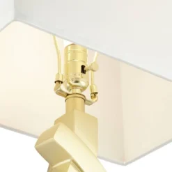 360 Lighting Simone Modern Table Lamps 28" Tall Set Of 2 Gold Metal With USB Charging Port White Rectangular Shade For Bedroom Living Room Nightstand -Home Decoration Sale GUEST 91ab2e46 7781 46ef 8118 cf42ea68efb0