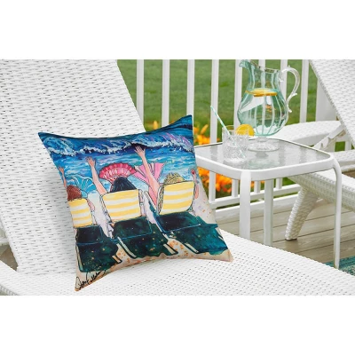 C&F Home 18" X 18" Mermaid Beach Party Indoor/Outdoor Throw Pillow 3 C&F Home 18" X 18" Mermaid Beach Party Indoor/Outdoor Throw Pillow - Image 3