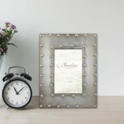 4" X 6" Metal Wrapped Frame With Rivet Detail Gray - Stonebriar Collection -Home Decoration Sale GUEST 936ba4d7 7eba 4f7a bab4 76cc3389b817