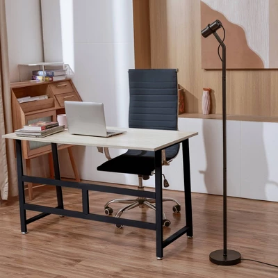 58" MRDK By Globe Series.01 LED Floor Lamp With Matte Black Shade (Includes LED Light Bulb) - Globe Electric 1 58" MRDK By Globe Series.01 LED Floor Lamp With Matte Black Shade (Includes LED Light Bulb) - Globe Electric