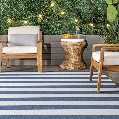 NuLOOM Christa Striped Indoor And Outdoor Area Rug 7 NuLOOM Christa Striped Indoor And Outdoor Area Rug - Image 7