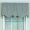 RLF Home R-Crosby Essential Solid Color Fabric Printed Regal Valance 3" Rod Pocket 50" X 17" Ash Gray