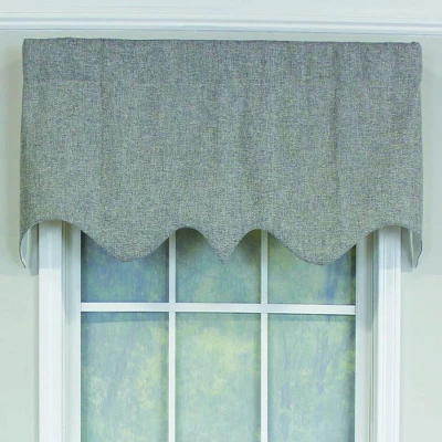 RLF Home R-Crosby Essential Solid Color Fabric Printed Regal Valance 3" Rod Pocket 50" X 17" Ash Gray 1 RLF Home R-Crosby Essential Solid Color Fabric Printed Regal Valance 3" Rod Pocket 50" X 17" Ash Gray