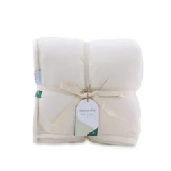 50"x60" 300 Recycled Velvetloft Throw Blanket Cream - Berkshire Blanket & Home Co.