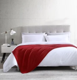 Kate Aurora University Living® Ultra Soft & Plush Oversized "The Scholar" Cable Knit Cotton Accent Throw Blanket