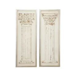 Vintage Wood Greek Columns Wall Decor Set Of 2 White - Olivia & May -Home Decoration Sale GUEST 962e2add 3bd4 4a41 a10c e405cb80b4d8