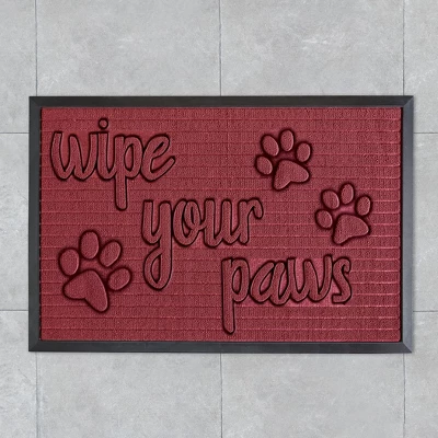 Collections Etc Unique Wipe Your Paw Skid-Resistant Utility Rug 3 Collections Etc Unique Wipe Your Paw Skid-Resistant Utility Rug - Image 3