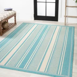 Haynes Modern Double Stripe Indoor/Outdoor Area Rug - JONATHAN Y 15 Haynes Modern Double Stripe Indoor/Outdoor Area Rug - JONATHAN Y -Home Decoration Sale GUEST 99579042 3d06 4a96 a69a 7764dad5c179