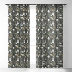 Iveta Abolina Helaine Night Single Panel Sheer Window Curtain - Deny Designs