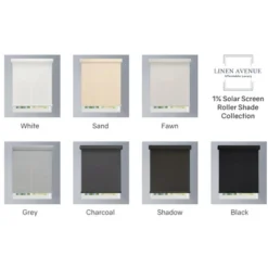 Linen Avenue Custom Cordless Cassette 1% Solar Roller Shade, Group 1 -Home Decoration Sale GUEST 9a55a4a5 f27b 48e7 910c bbaa553cc04d