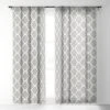 Avenie Neutral Damask Flourish 96" X 50" Single Panel Sheer Window Curtain - Society6