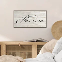 26" X 14" Family Inspiration I By Alicia Ludwig Framed Canvas Wall Art Gray Wash - Amanti Art -Home Decoration Sale GUEST 9af820ea 94ca 4791 bcdd 10d8147a6e23