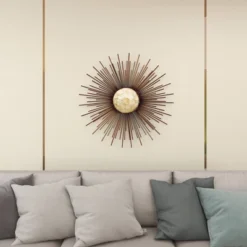 Metal Sunburst Wall Decor With Capiz Accent Gold - Olivia & May -Home Decoration Sale GUEST 9d3bd729 d69b 4f88 ab27 fe78901aabbd