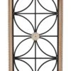 Metal Floral Wall Decor With Brown Frame Black - Olivia & May