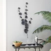 Metal Floral Wall Decor Black - Olivia & May