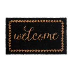 Flash Furniture Harbold 18" X 30" Indoor/Outdoor Coir Doormat With Welcome Message And Non-Slip Backing -Home Decoration Sale GUEST 9f2986f2 4cb4 4266 a4d5 564c0a26e723