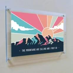 Azar Displays Floating Acrylic Wall Frame With Silver Stand Off Caps: 18" X 24" Graphic Size, Overall Frame Size: 22" X 28" -Home Decoration Sale GUEST 9f7e0166 662b 43bc 91ab a1526caa8bbd