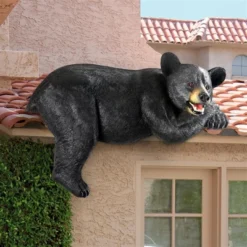 Design Toscano Lemont The Lovable Lounger Black Bear Statue