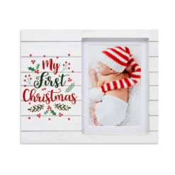 Juvale My First Christmas Picture Frame For 4x6 And 5x7 Inch Photos, 9.8 X 7.8 In -Home Decoration Sale GUEST a1a464bd 3be4 4a95 a59e 3048961bb13f