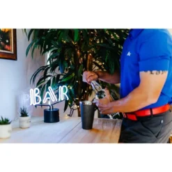 Amped Co Neon Desk Light With Real Neon, Bar Text, Classic -Home Decoration Sale GUEST a1b8b0c7 e98e 41b3 b91c 8f6bcc733387