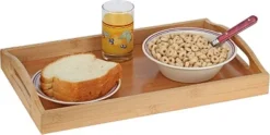 Bamboo Serving Tray With Handles - Serving Platters Great For Tea Tray, Dinner - Wooden Tray With Handles - Coffee Table Tray For Breakfast HomeItUsa -Home Decoration Sale GUEST a1ef4186 9edd 4e17 a6b6 cba402b7aa39