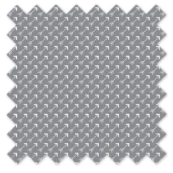 Bacati - Arrows White On Gray Cotton Printed Single Window Curtain Panel -Home Decoration Sale GUEST a21b6b00 5385 4374 9580 2249060adf47