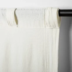 Tonal Texture Curtain Panel Sour Cream - Hearth & Hand™ With Magnolia -Home Decoration Sale GUEST a3759400 9398 4b46 97a0 2fba23657e88