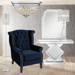 Possini Euro Design Faith Modern Ceiling Light Flush Mount Fixtures 11" Wide Set Of 2 Chrome 2-Light Crystal For Bedroom Kitchen Living Room Hallway -Home Decoration Sale GUEST a4905e02 2116 4c7b b077 1b4e62f92e0b