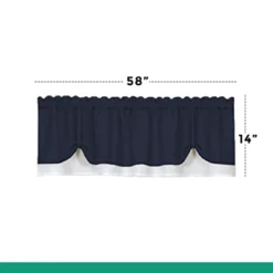 Ben&Jonah Vanessa 14" X 58" Elegant Solid Color Modern Fashion Window Valance -Home Decoration Sale GUEST a501e463 0d1d 4a3c 9f6b 3a01dbcfebe0