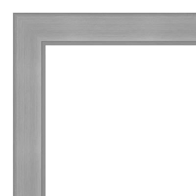 28" X 64" Non-Beveled Vista Brushed Nickel Full Length Floor Leaner Mirror - Amanti Art 2 28" X 64" Non-Beveled Vista Brushed Nickel Full Length Floor Leaner Mirror - Amanti Art - Image 2