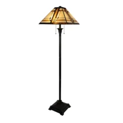 Hastings Home Tiffany-Style Dual Light LED Floor Lamp -Home Decoration Sale GUEST a8a13c93 4af3 4d81 9800 bd784cf28e1c