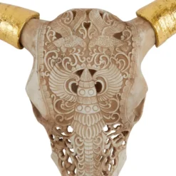Polystone Cow Carved Skull Wall Decor - Olivia & May -Home Decoration Sale GUEST a8b9b621 f6b7 4ffc a6d5 bdde1a327e17