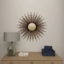 Metal Sunburst Wall Decor With Capiz Accent Gold - Olivia & May -Home Decoration Sale GUEST a9912f13 d8f7 4e43 8cb2 85658ebf38e9