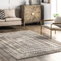 NuLOOM Carley Machine Washable Geometric Area Rug