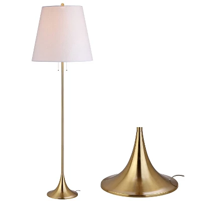 63" Metal Amelia Floor Lamp Brass (Includes LED Light Bulb) - Jonathan Y 2 63" Metal Amelia Floor Lamp Brass (Includes LED Light Bulb) - Jonathan Y - Image 2