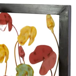 Metal Floral Wall Decor With Black Frame Set Of 2 - Olivia & May -Home Decoration Sale GUEST acc60b40 8a9e 433b 9e89 f36c199e3f0e