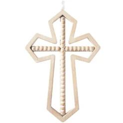 Set Of 3 Wood Biblical Carved Beaded Crosses Wall Decors With Rope Hanger Brown - Olivia & May -Home Decoration Sale GUEST accc6cb2 6237 4fdd 8a8f 62ddbeae1b41