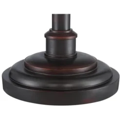 Barnes And Ivy Henson Industrial Floor Lamp 63" Tall Bronze With LED Nightlight Earthy Fabric Drum Shade For Living Room Bedroom Office House Home -Home Decoration Sale GUEST ae632412 3102 4f02 bb1c a2e942c9d6db