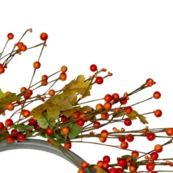 Northlight Orange Berries And Yellow Leaves Fall Harvest Artificial Wreath, 22" -Home Decoration Sale GUEST af4c873c ab90 4a14 98c2 02fd09bc62b8