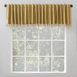 17"x50" Evelina Faux Dupioni Silk Beaded Tassels Thermal Back Tab Extreme Blackout Window Valance - Sun Zero 27 17"x50" Evelina Faux Dupioni Silk Beaded Tassels Thermal Back Tab Extreme Blackout Window Valance - Sun Zero -Home Decoration Sale GUEST af58521a 0540 4007 bce3 c9d40ea28875