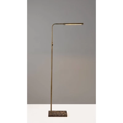 Reader Floor Lamp (Includes LED Light Bulb) Antique Brass - Adesso 3 Reader Floor Lamp (Includes LED Light Bulb) Antique Brass - Adesso - Image 3