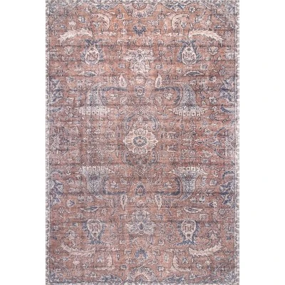 NuLOOM Sariyah Printed Floral Machine Washable Area Rug 10 NuLOOM Sariyah Printed Floral Machine Washable Area Rug - Image 10