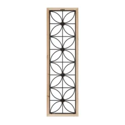 Metal Floral Wall Decor With Brown Frame Black - Olivia & May -Home Decoration Sale GUEST b10a15ec cce8 480c 8171 b22e53eac9f7