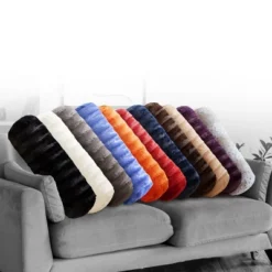 Cheer Collection Decorative Faux Fur Bolster Pillows Set Of 2 -Home Decoration Sale GUEST b2a2ae76 2484 4e6e 9fcf bbc8abee3a9e