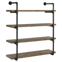 39" Elmcrest 4 Shelf Wall Bookcase With Black Frame - Coaster -Home Decoration Sale GUEST b2ab4ff0 4cf8 4e83 bf6d e618b71b3beb