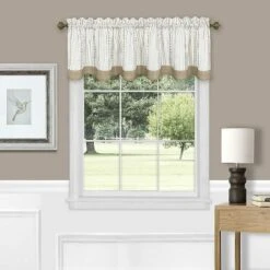 Kate Aurora Country Farmhouse Striped Window Valance Curtain Treatments - Assorted Colors -Home Decoration Sale GUEST b33c184a 9e0f 4958 8444 901b7a1c5503